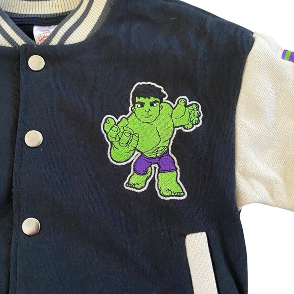Marvel The Hulk Toddler Bomber Jacket Size 2T New - Picture 7 of 10